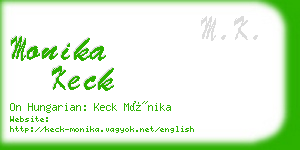 monika keck business card